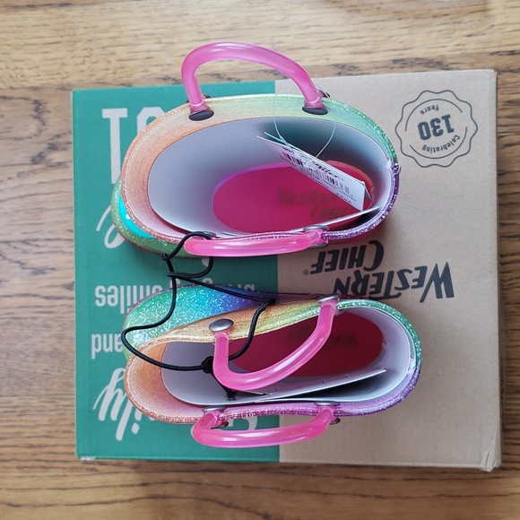 NIB Kids Tie Dye Rainboot Multicolor Western Chief Toddler Size 7 - Picture 12 of 15